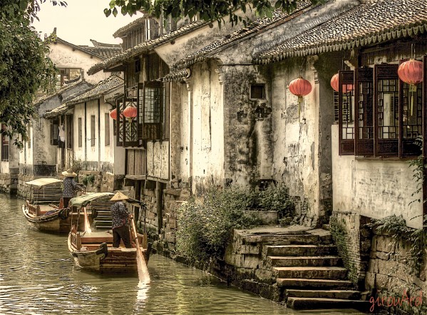  Zhouzhuang Water Town  China Print
